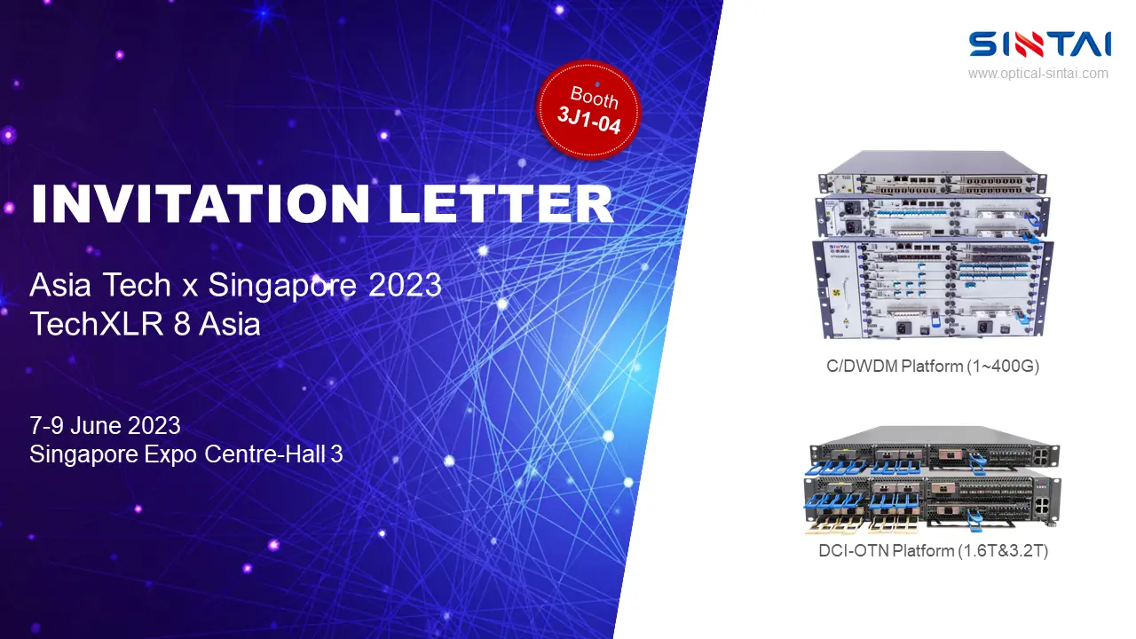 Теплое приглашение на выставку SINTAI в Asia Tech x Singapore 2023 TechXLR8 Asia